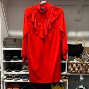 Red Who What Wear dress